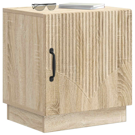 Sengebord 2 pcs Sonoma-eg 43 x 34,5 x 47 cm Konstrueret træ