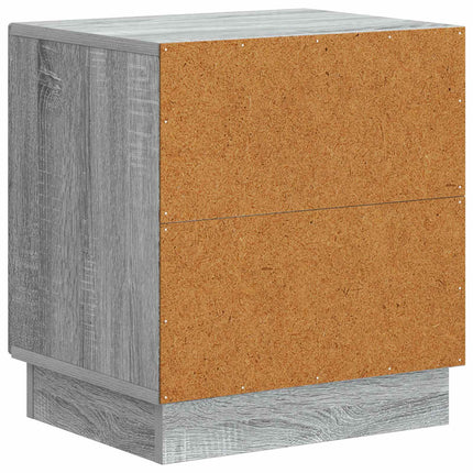 Sengebord 2 pcs Grå Sonoma 43 x 34,5 x 47 cm Konstrueret træ