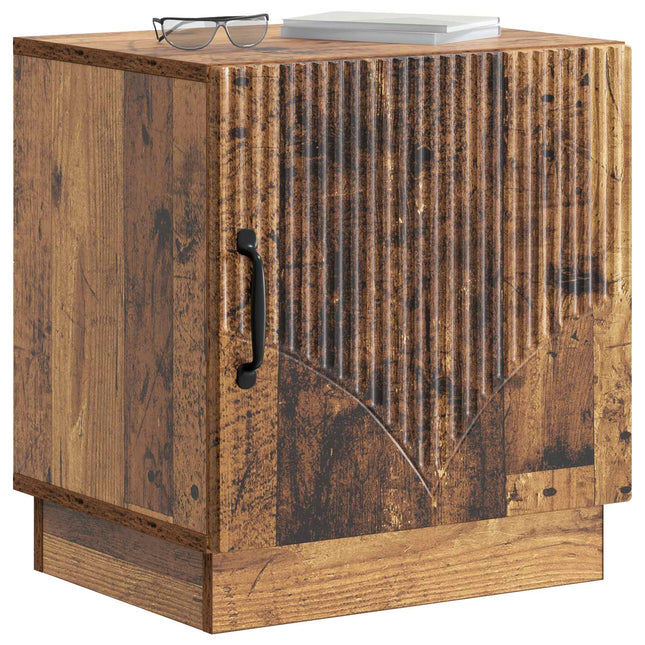 Sengebord 2 pcs Gammelt træ 43 x 34,5 x 47 cm Konstrueret træ