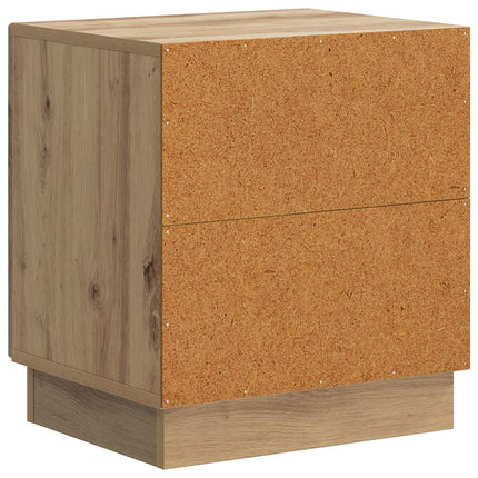 Sengebord 2 stk. Artisan-eg 43 x 34,5 x 47 cm Konstrueret træ