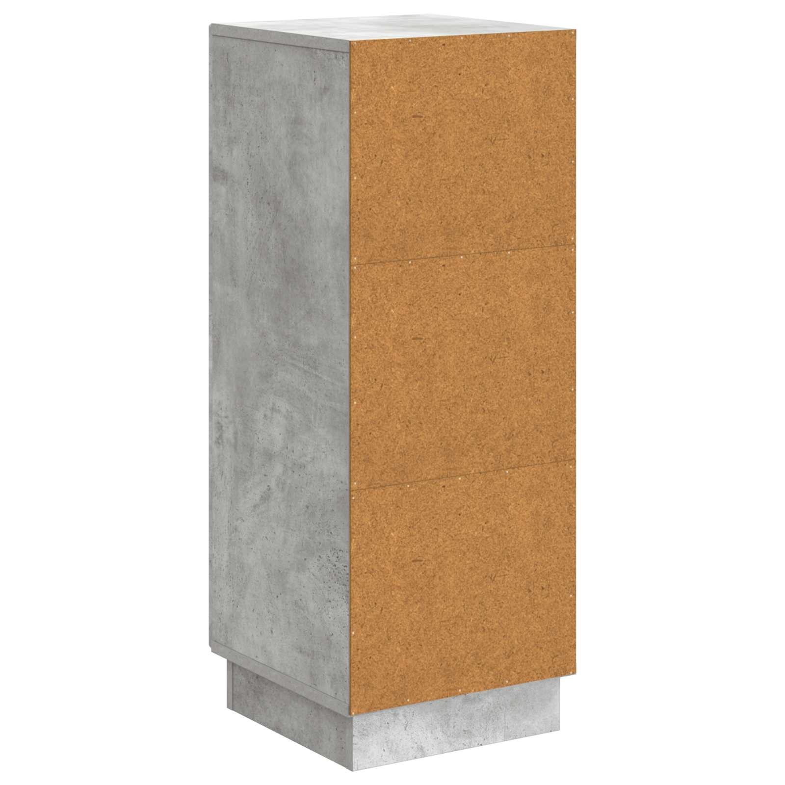 Sideboard Betongrå 33 x 34,5 x 87 cm Konstrueret træ