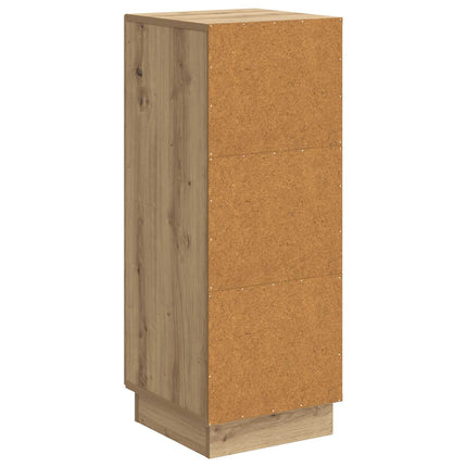 Sideboard Artisan-eg 33 x 34,5 x 87 cm Konstrueret træ