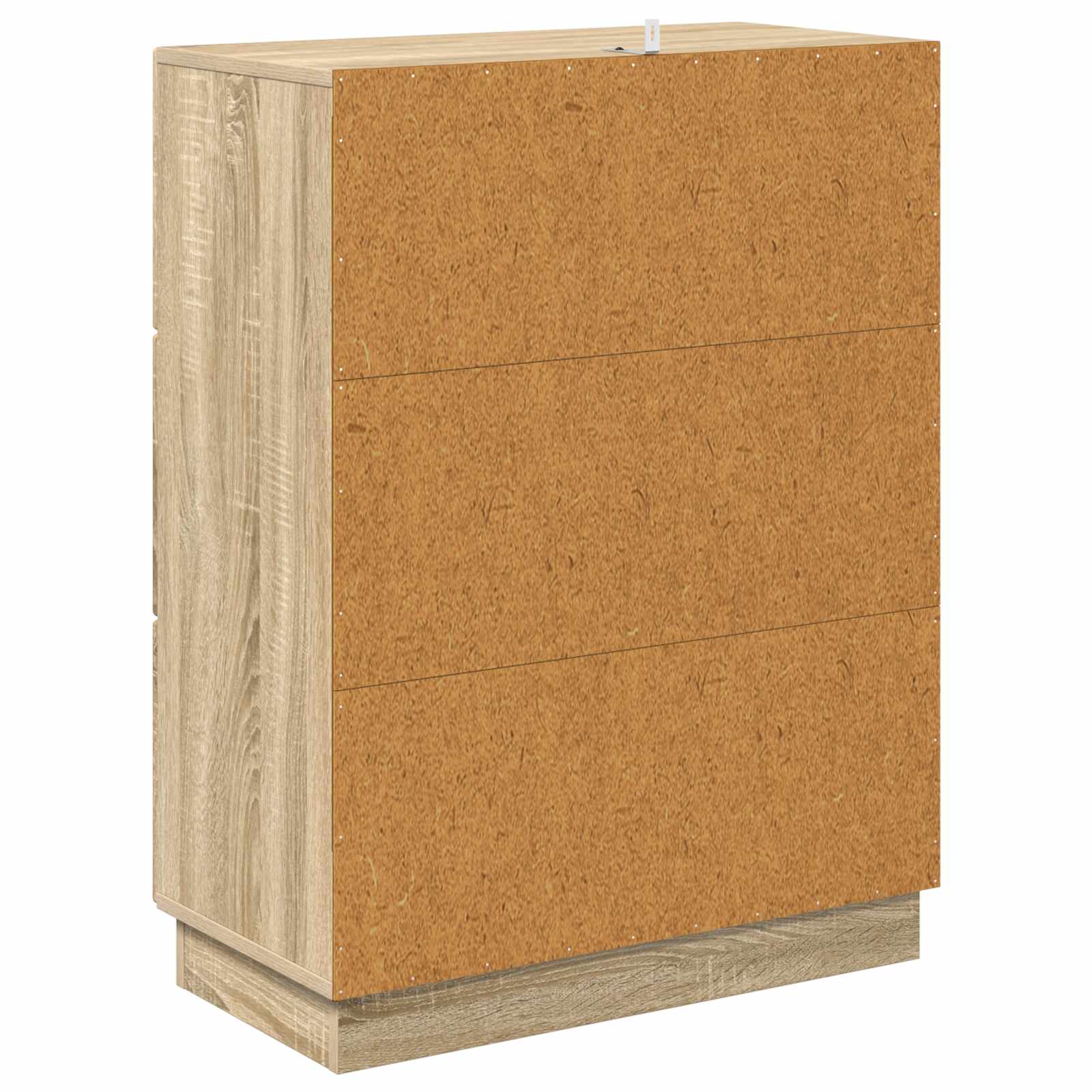 Skuffeskab Sonoma-eg 66 x 34,5 x 87 cm Konstrueret træ