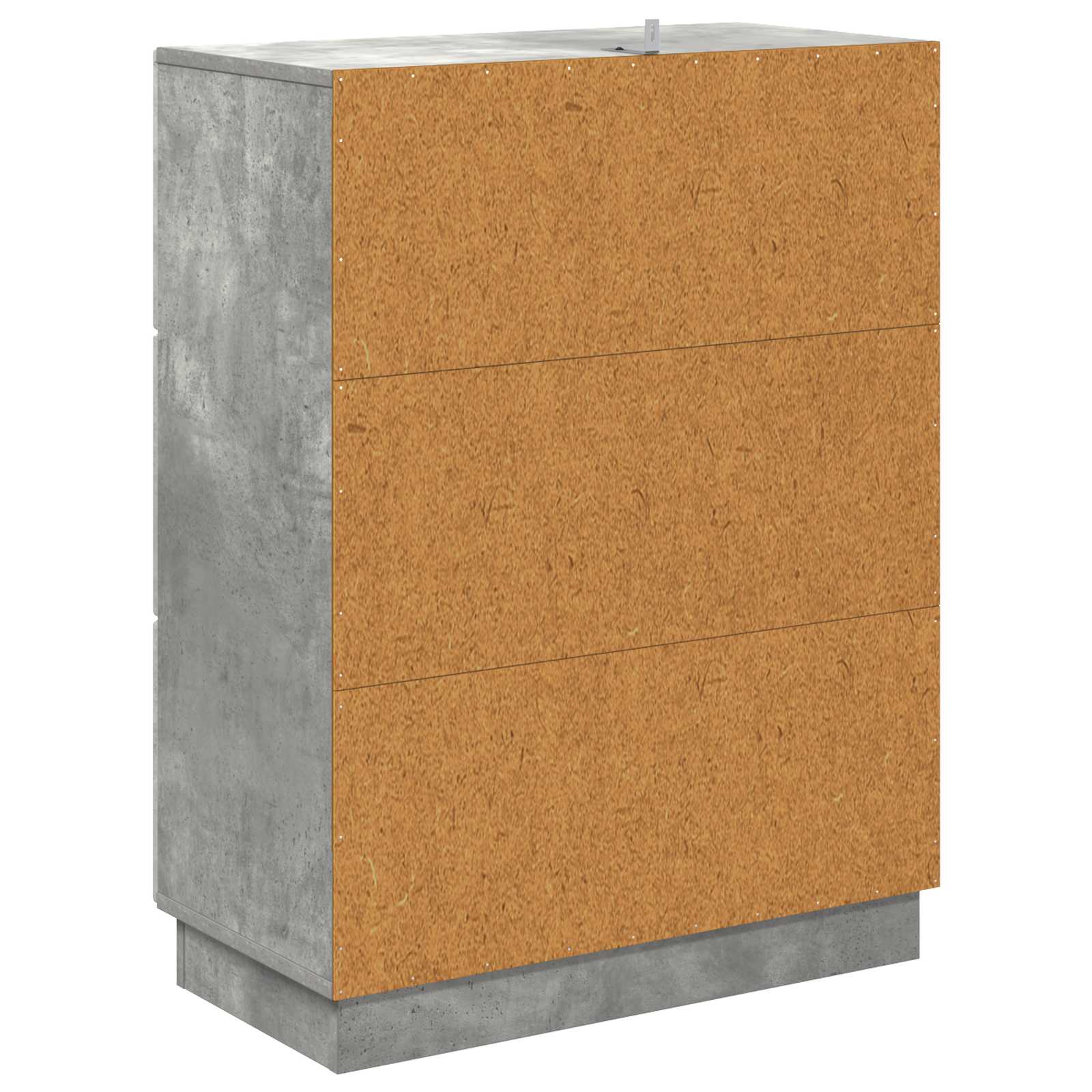 Skuffeskab Betongrå 66 x 34,5 x 87 cm Konstrueret træ