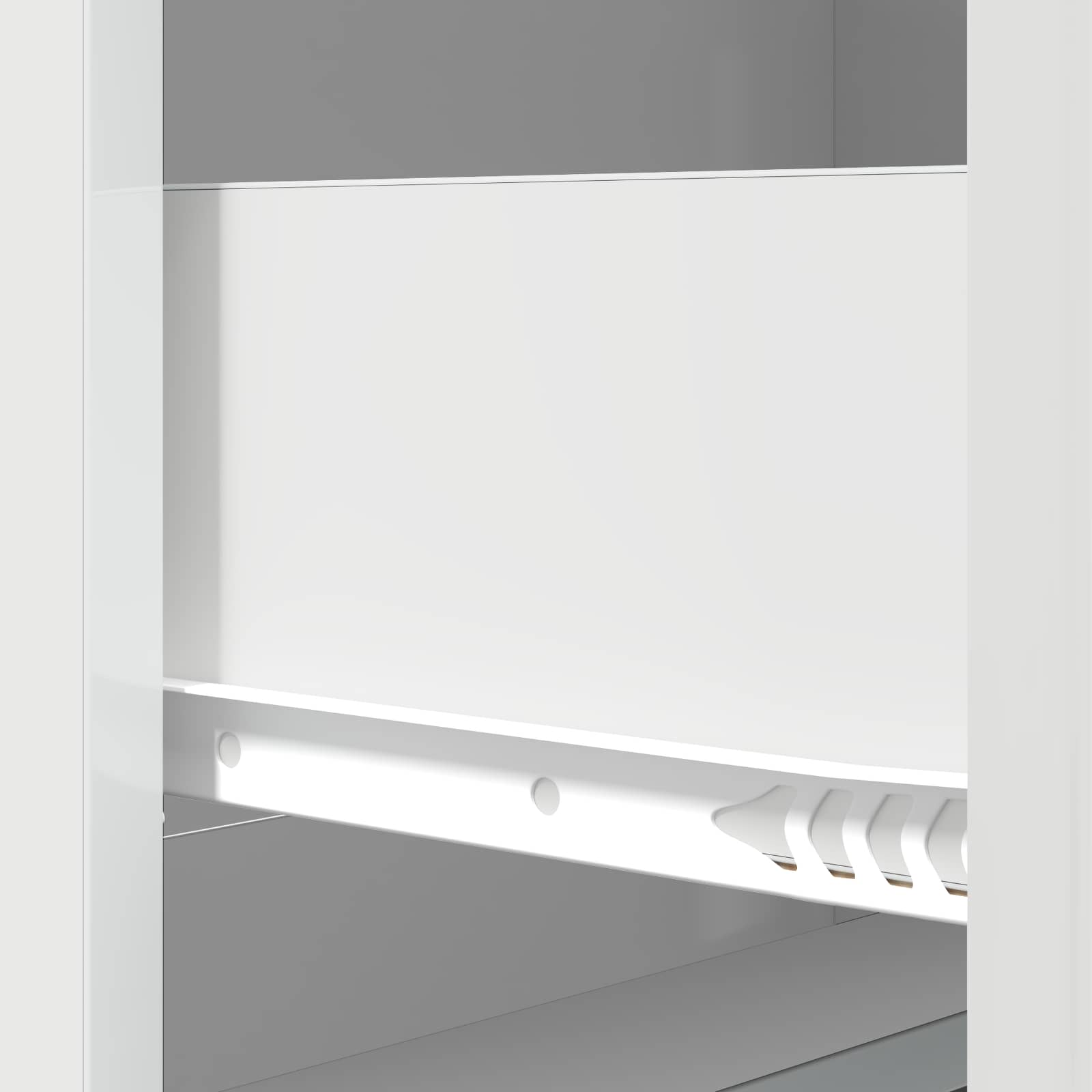 Skuffeskab Hvid højglans 66 x 34,5 x 87 cm Konstrueret træ