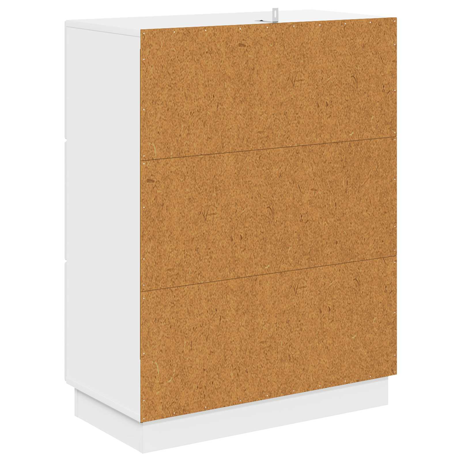 Skuffeskab Hvid højglans 66 x 34,5 x 87 cm Konstrueret træ