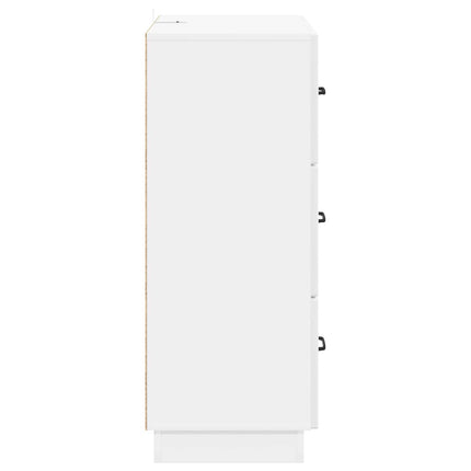 Skuffeskab Hvid højglans 66 x 34,5 x 87 cm Konstrueret træ
