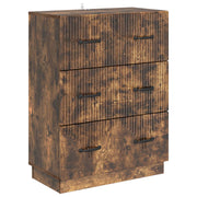 Skuffeskab Røget eg 66 x 34,5 x 87 cm Konstrueret træ
