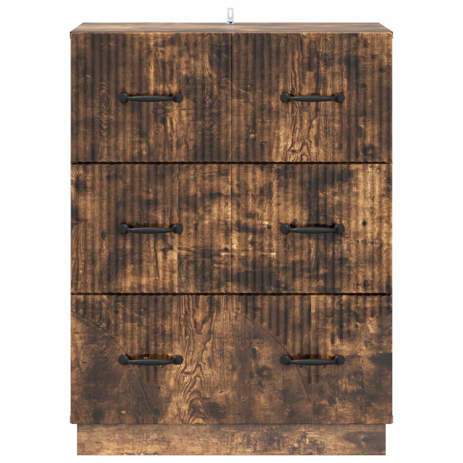 Skuffeskab Røget eg 66 x 34,5 x 87 cm Konstrueret træ