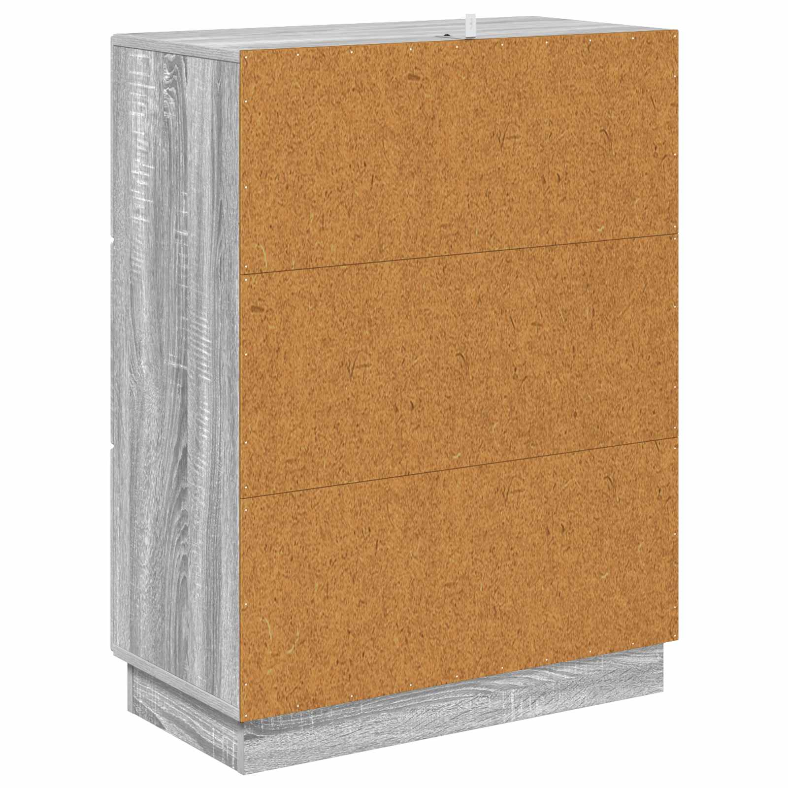 Skuffeskab Grå sonoma-eg 66 x 34,5 x 87 cm Konstrueret træ