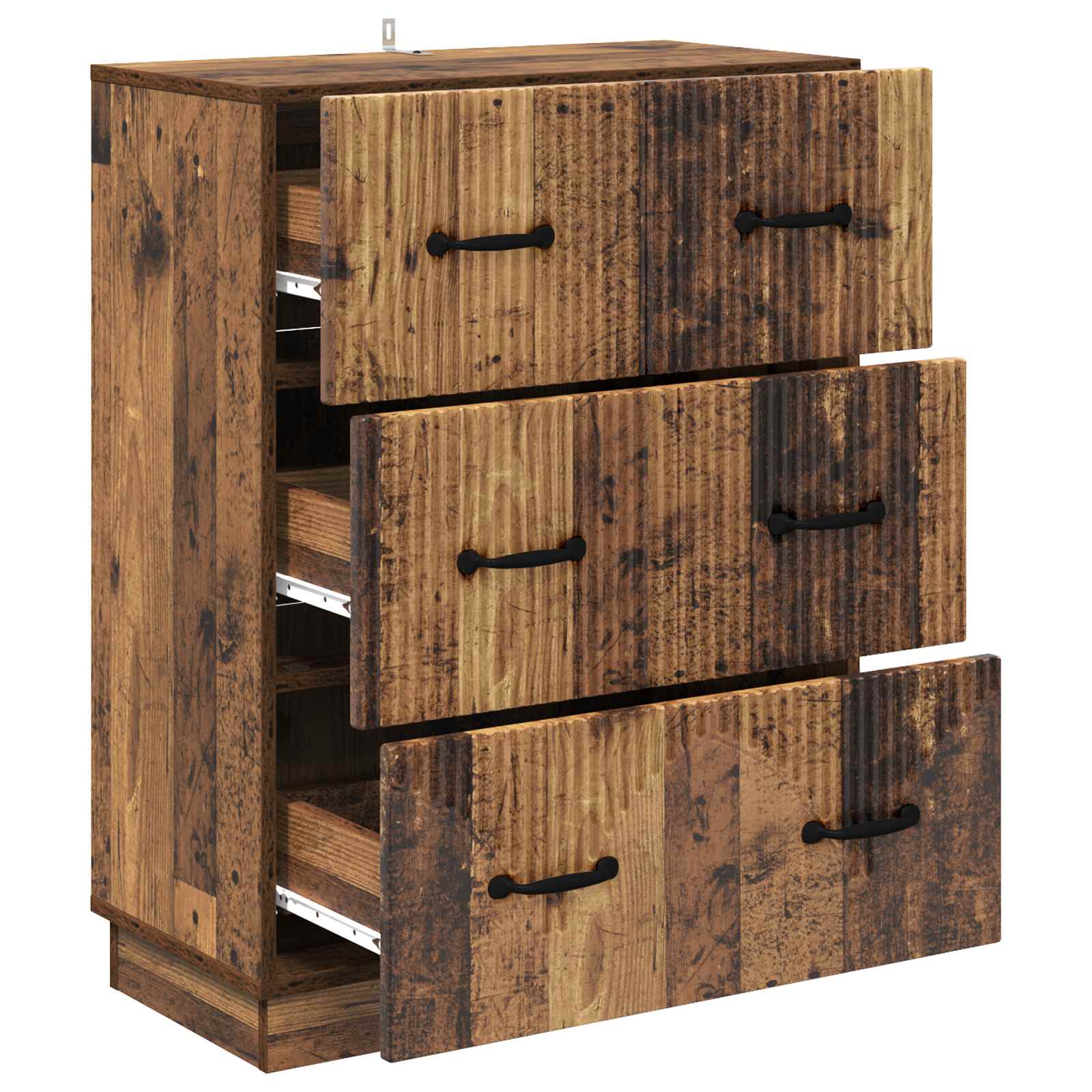 Skuffeskab Gammelt træ 66 x 34,5 x 87 cm Konstrueret træ