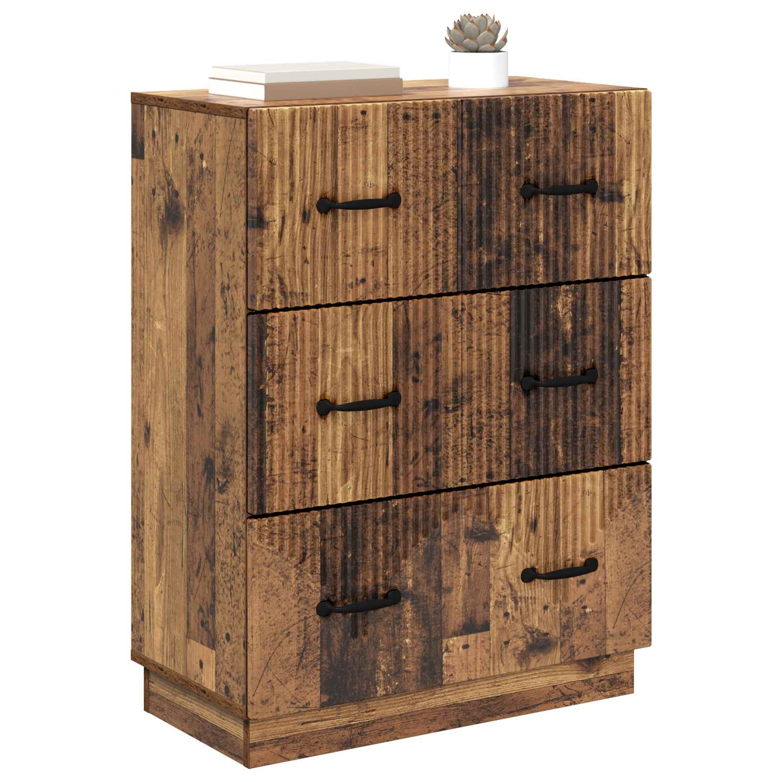Skuffeskab Gammelt træ 66 x 34,5 x 87 cm Konstrueret træ