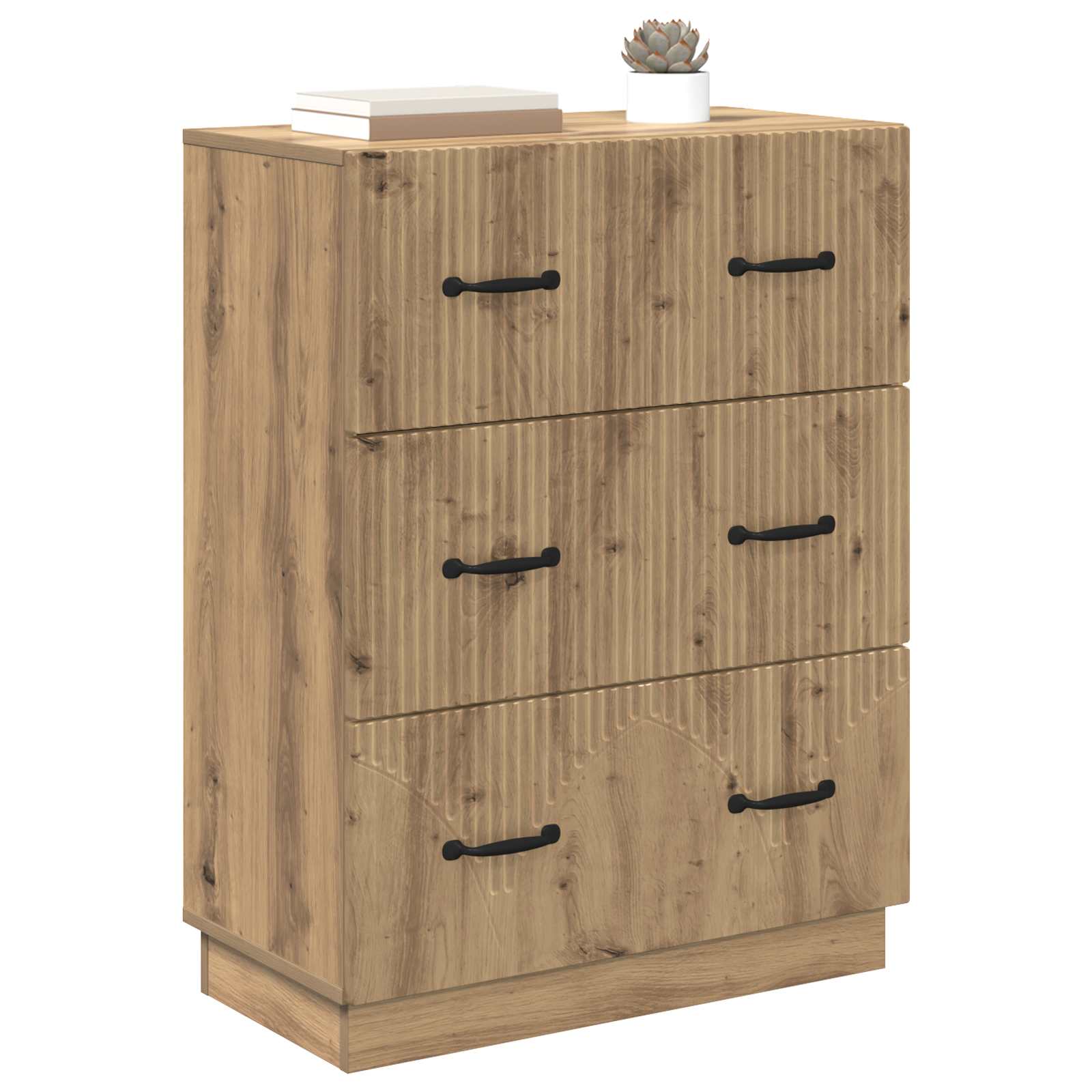 Skuffeskab Artisan-eg 66 x 34,5 x 87 cm Konstrueret træ