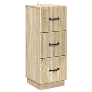 Skuffeskab Sonoma-eg 33 x 34,5 x 87 cm Konstrueret træ