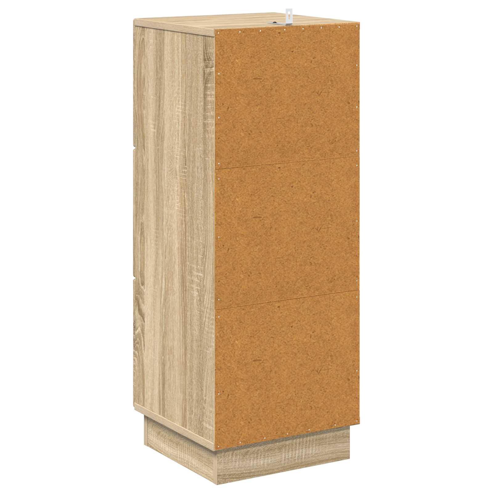 Skuffeskab Sonoma-eg 33 x 34,5 x 87 cm Konstrueret træ