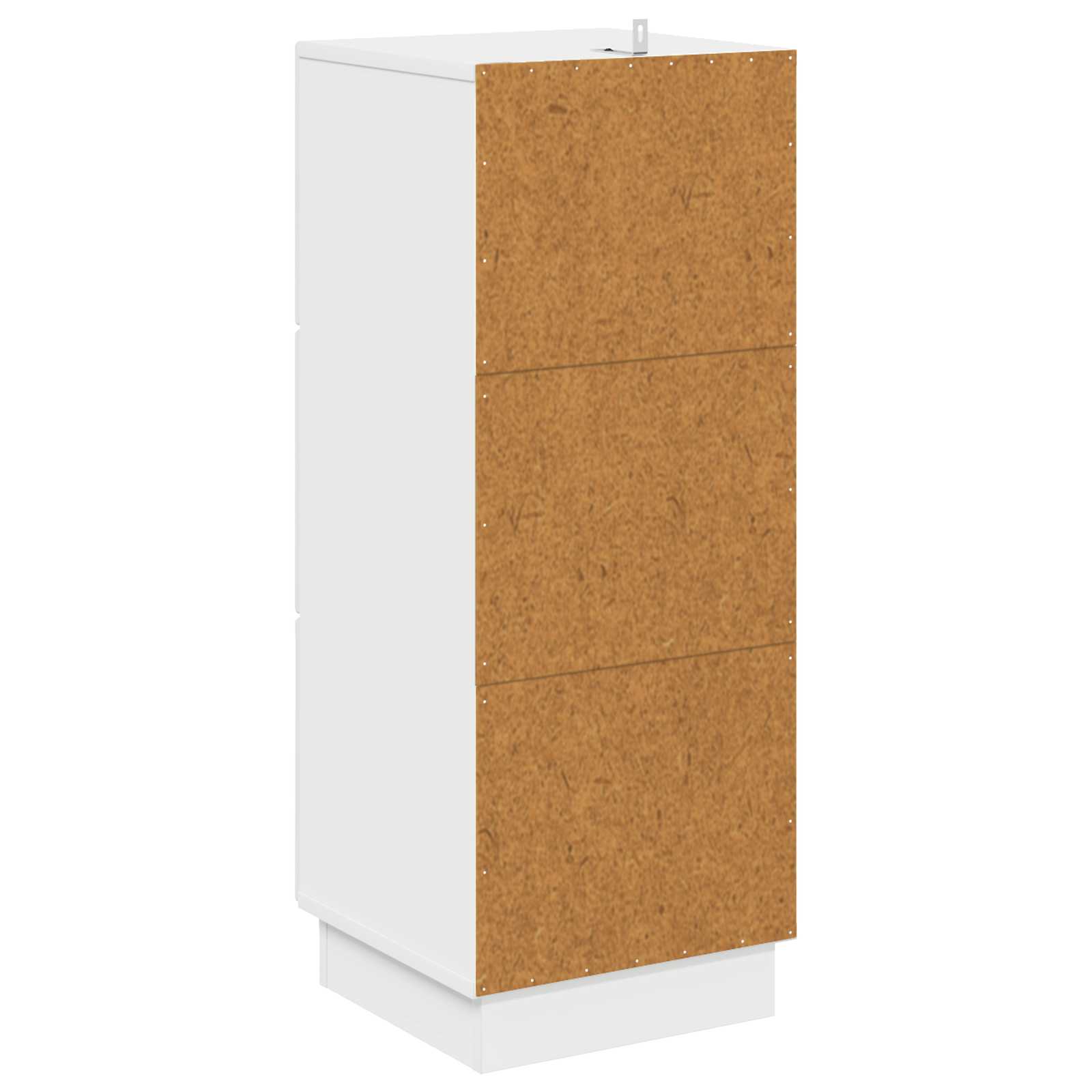 Skuffeskab Hvid højglans 33 x 34,5 x 87 cm Konstrueret træ
