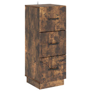 Skuffeskab Røget eg 33 x 34,5 x 87 cm Konstrueret træ