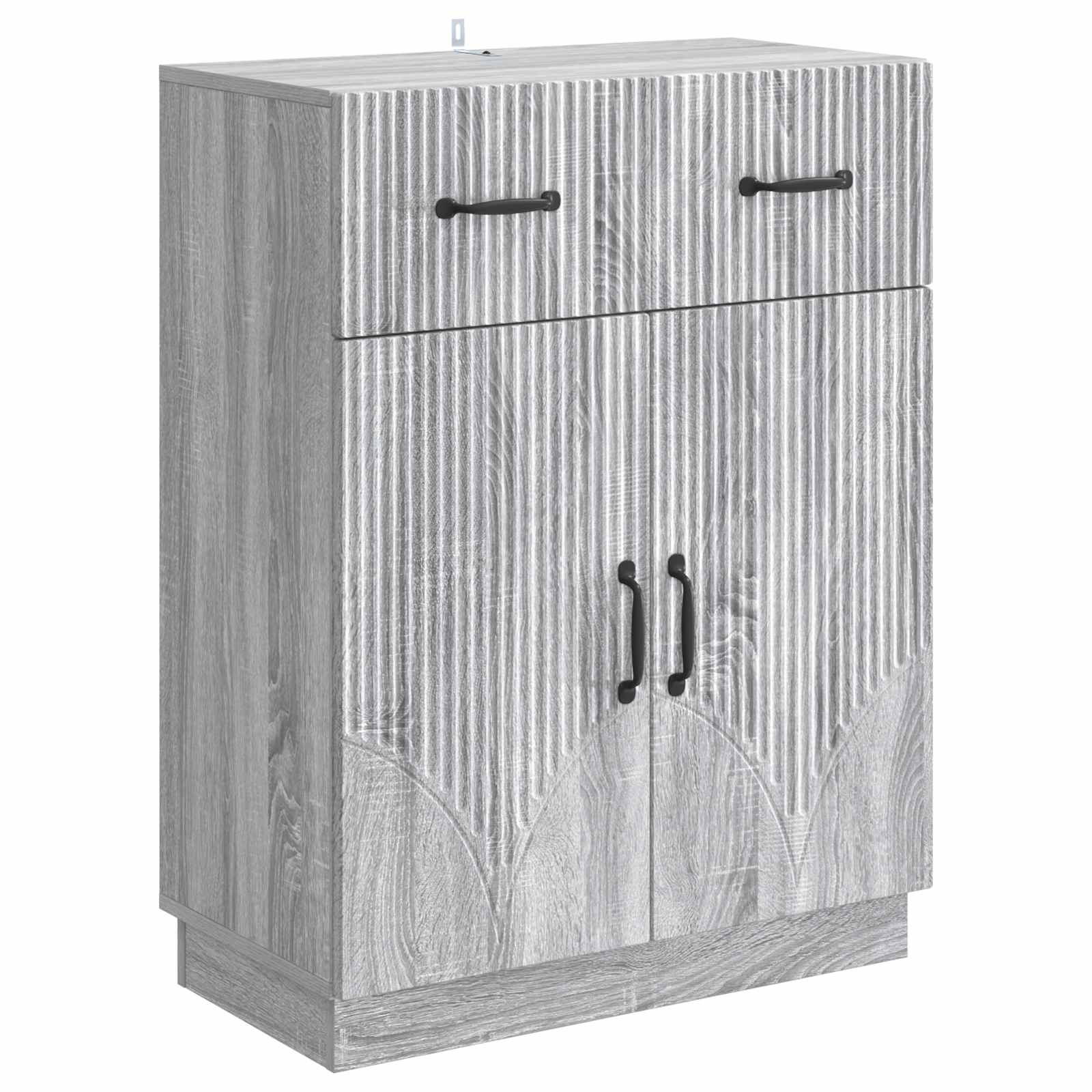Sideboard Grå sonoma-eg 66 x 34,5 x 87 cm Konstrueret træ