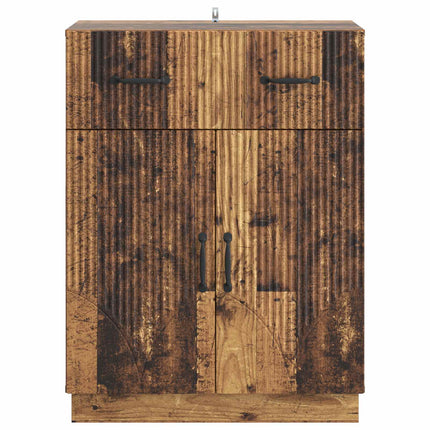 Sideboard Gammelt træ 66 x 34,5 x 87 cm Konstrueret træ