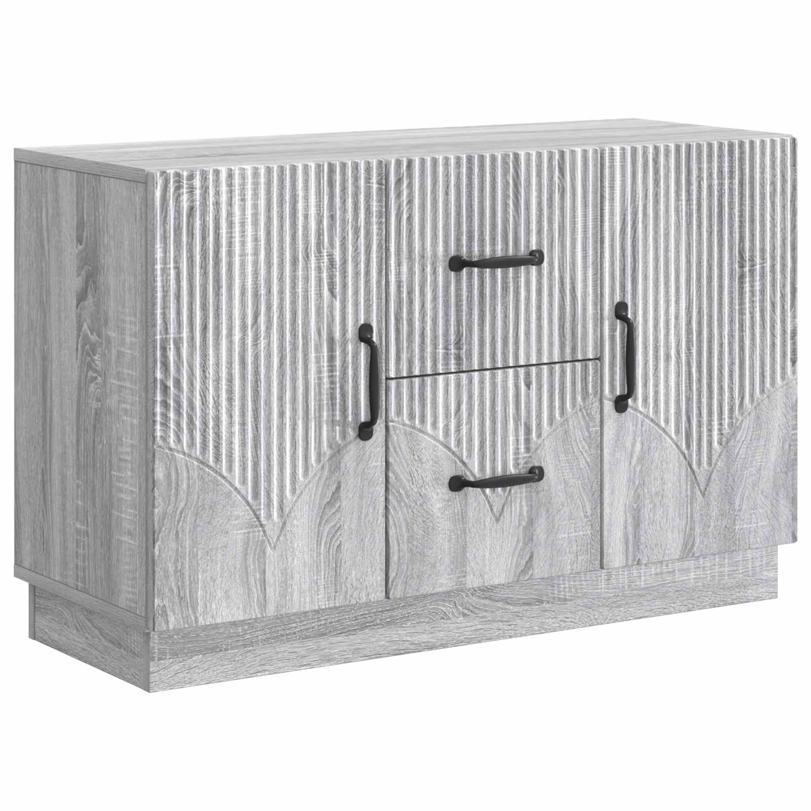 Sideboard Grå sonoma-eg 89 x 34,5 x 57 cm Konstrueret træ