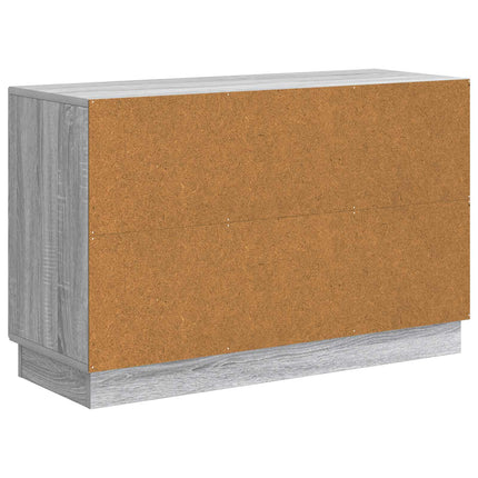 Sideboard Grå sonoma-eg 89 x 34,5 x 57 cm Konstrueret træ