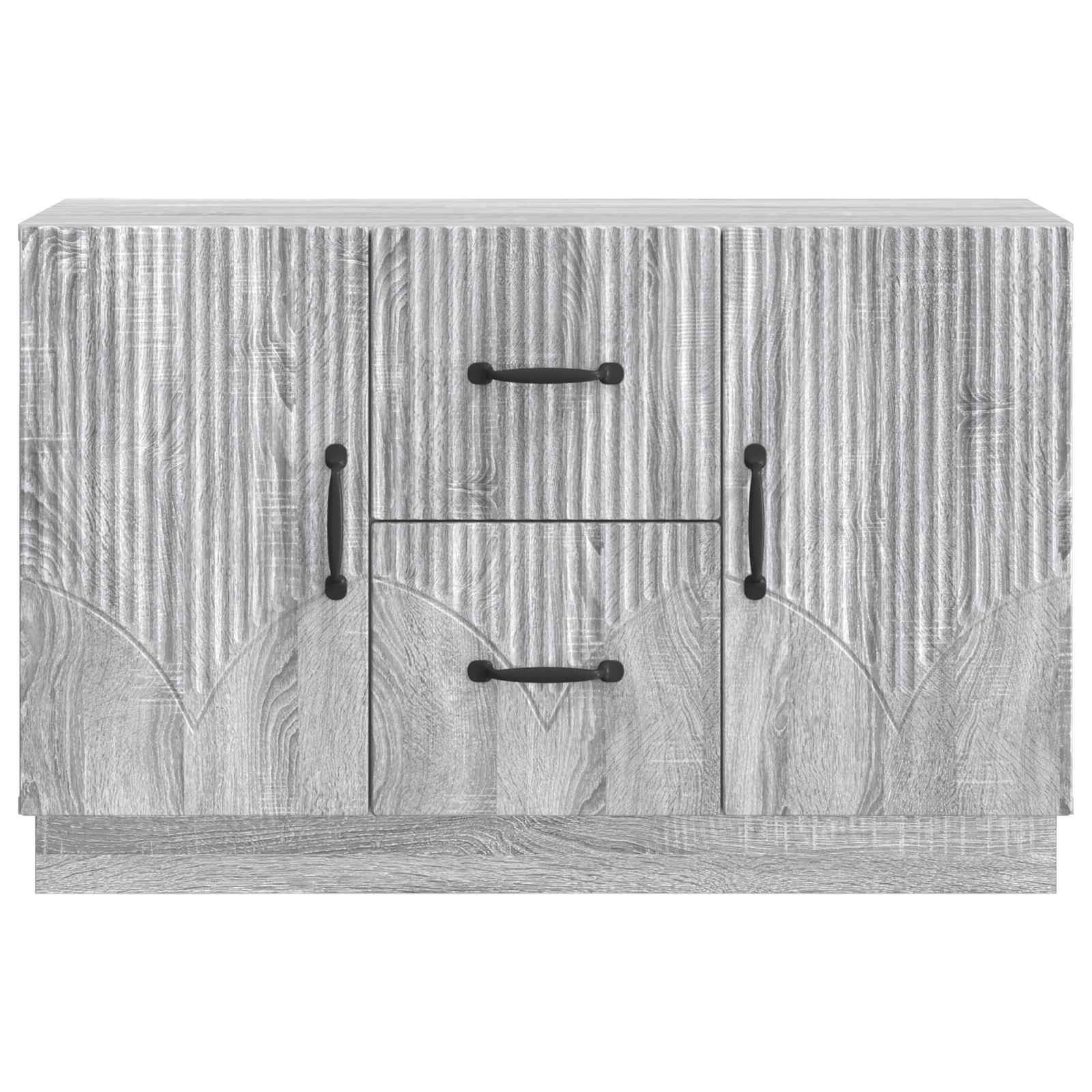 Sideboard Grå sonoma-eg 89 x 34,5 x 57 cm Konstrueret træ