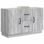 Sideboard Grå sonoma-eg 89 x 34,5 x 57 cm Konstrueret træ