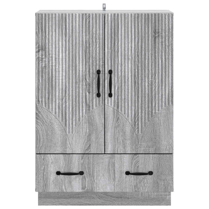 Sideboard Grå sonoma-eg 66 x 34,5 x 92 cm Konstrueret træ