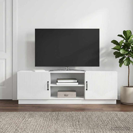 TV-skab Hvid højglans 150 x 31 x 47 cm Konstrueret træ