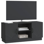 TV-skab Sort 102 x 34,5 x 47 cm Konstrueret træ