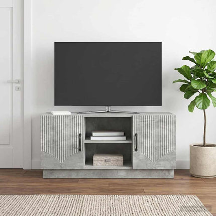 TV-skab Betongrå 102 x 34,5 x 47 cm Konstrueret træ