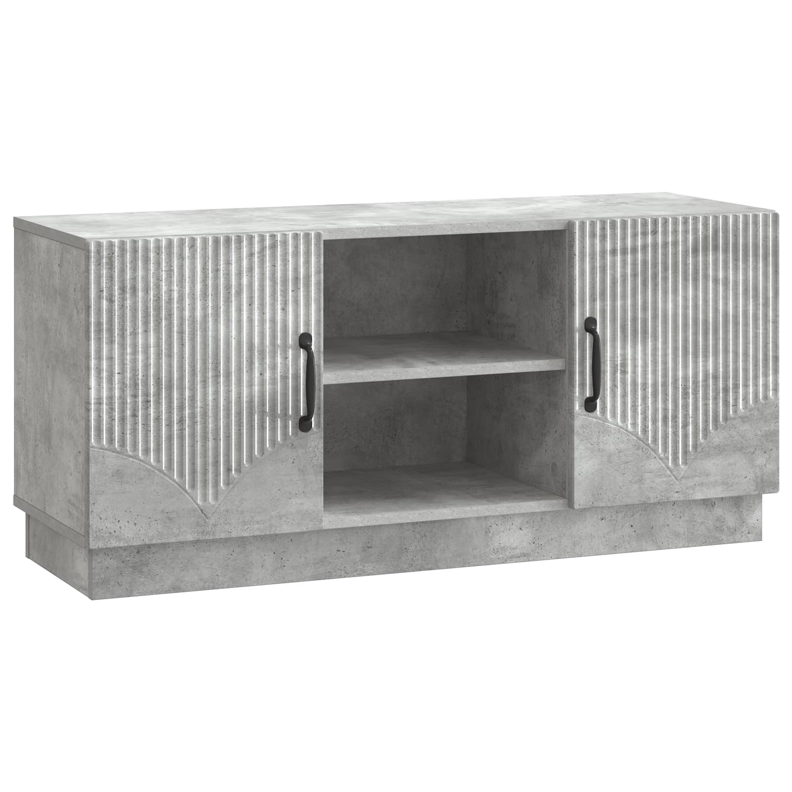TV-skab Betongrå 102 x 34,5 x 47 cm Konstrueret træ
