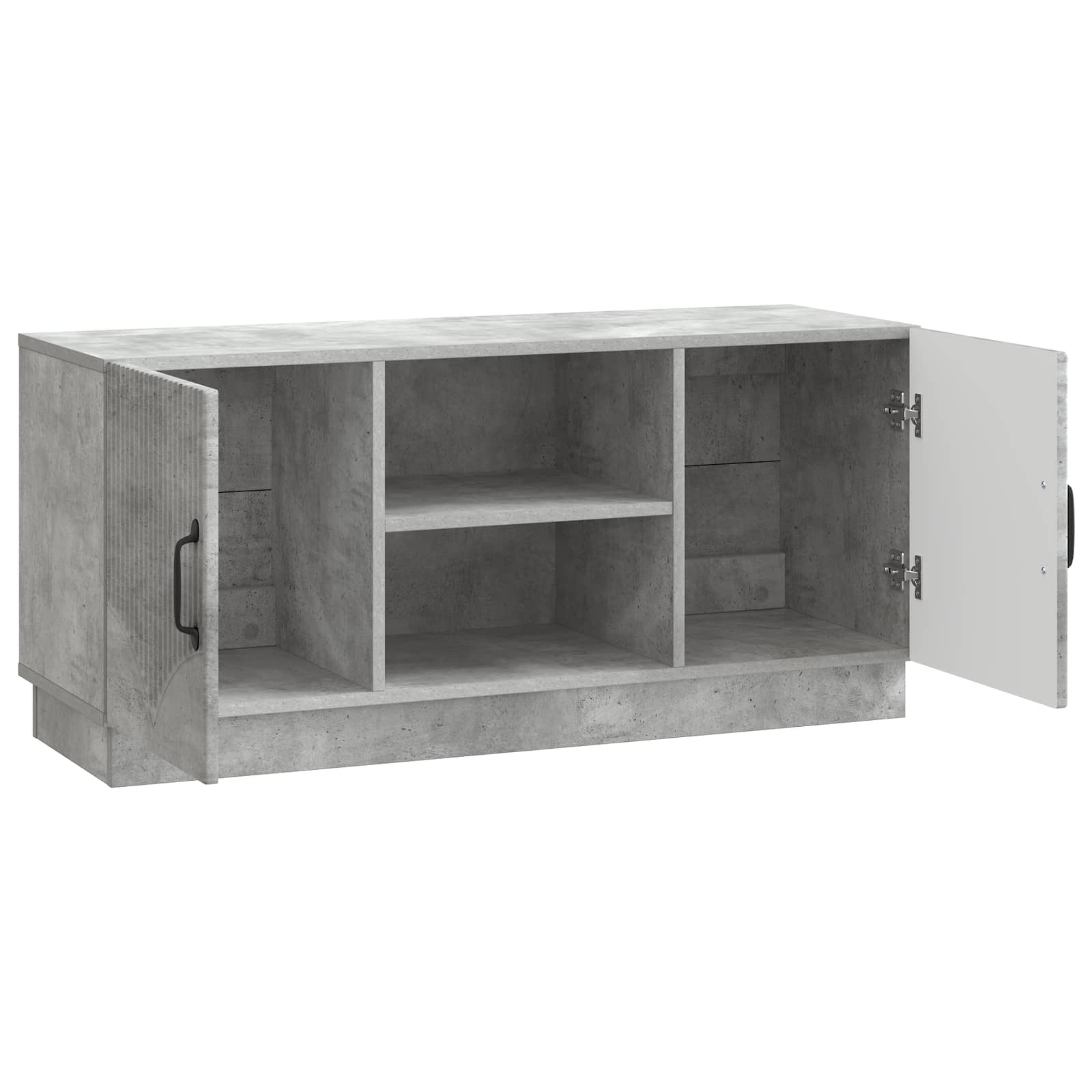 TV-skab Betongrå 102 x 34,5 x 47 cm Konstrueret træ