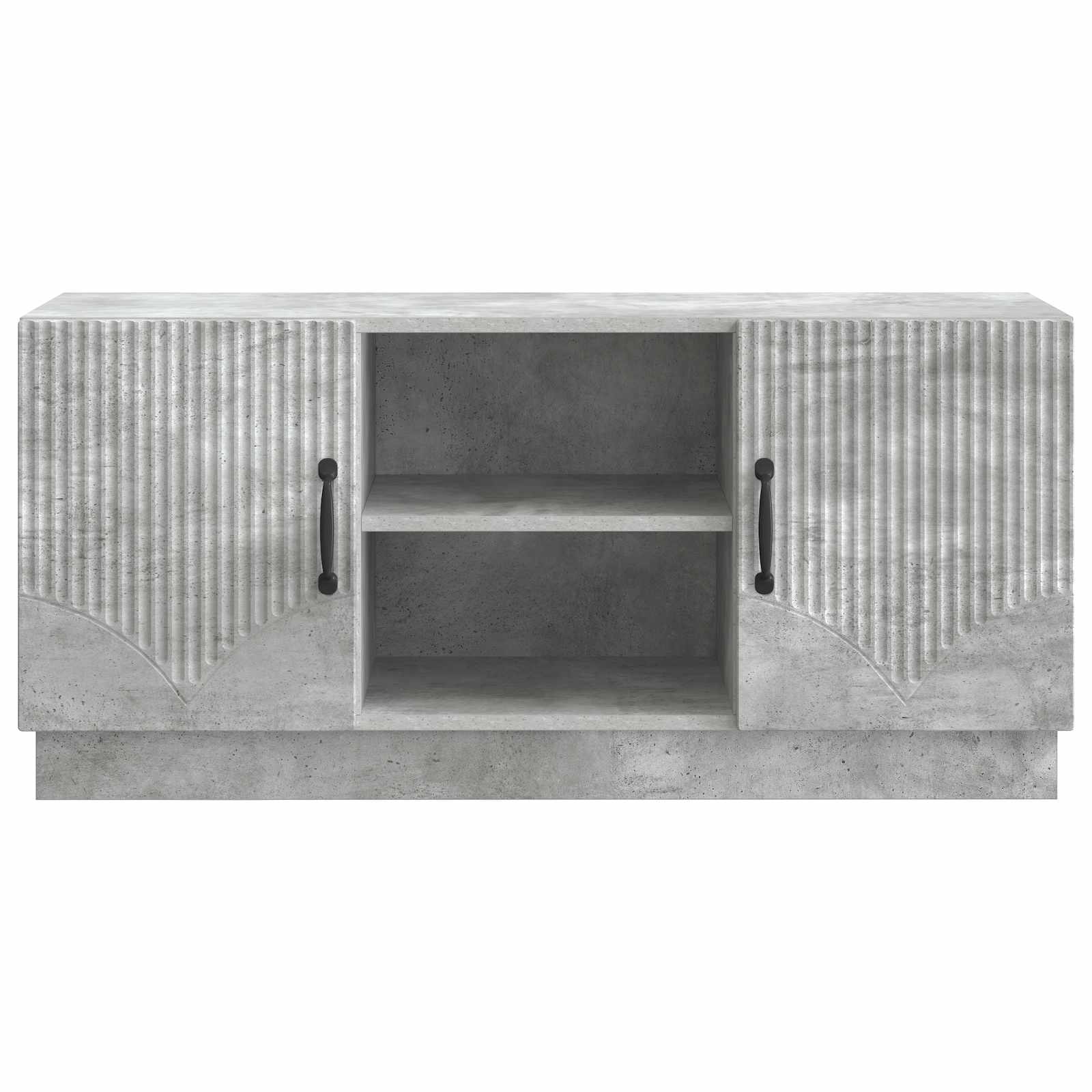 TV-skab Betongrå 102 x 34,5 x 47 cm Konstrueret træ