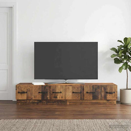TV-skab Gammelt træ 147 x 34,5 x 27 cm Konstrueret træ