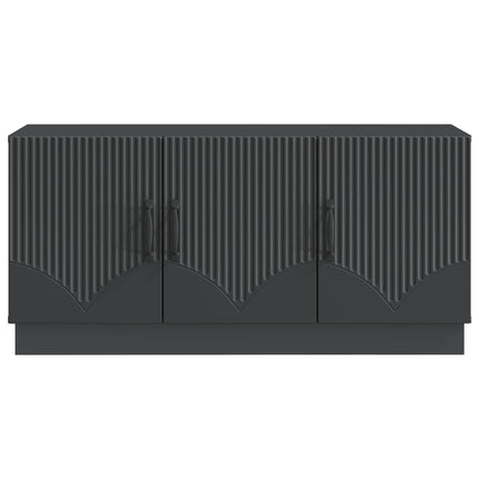 TV-skab Sort 99 x 34,5 x 47 cm Konstrueret træ