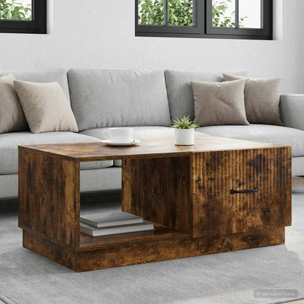 Sofabord Røget eg 90 x 50 x 37 cm Konstrueret træ