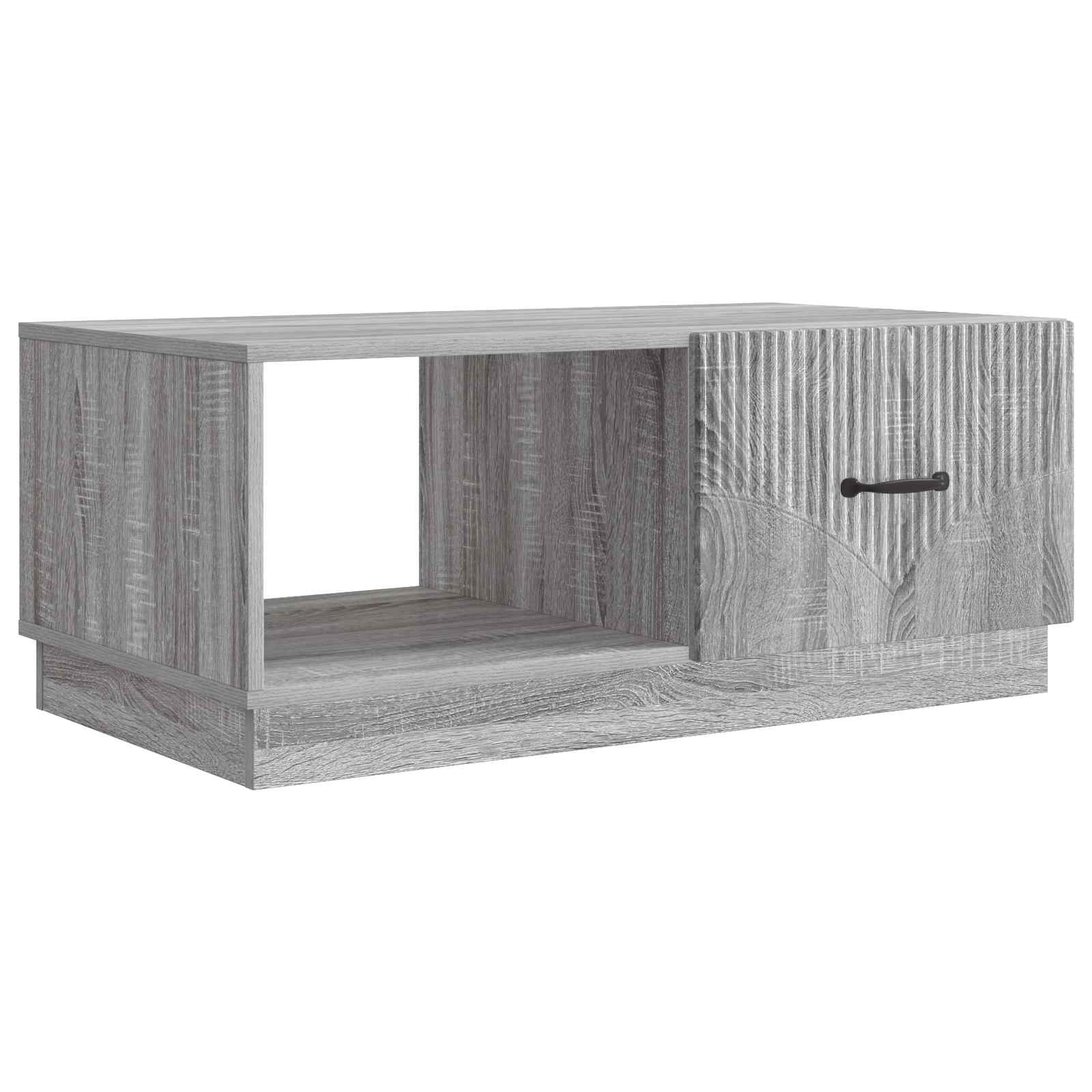 Sofabord Grå sonoma-eg 90 x 50 x 37 cm Konstrueret træ