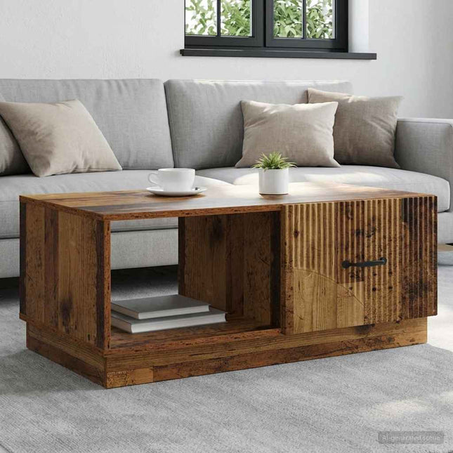 Sofabord Gammelt træ 90 x 50 x 37 cm Konstrueret træ