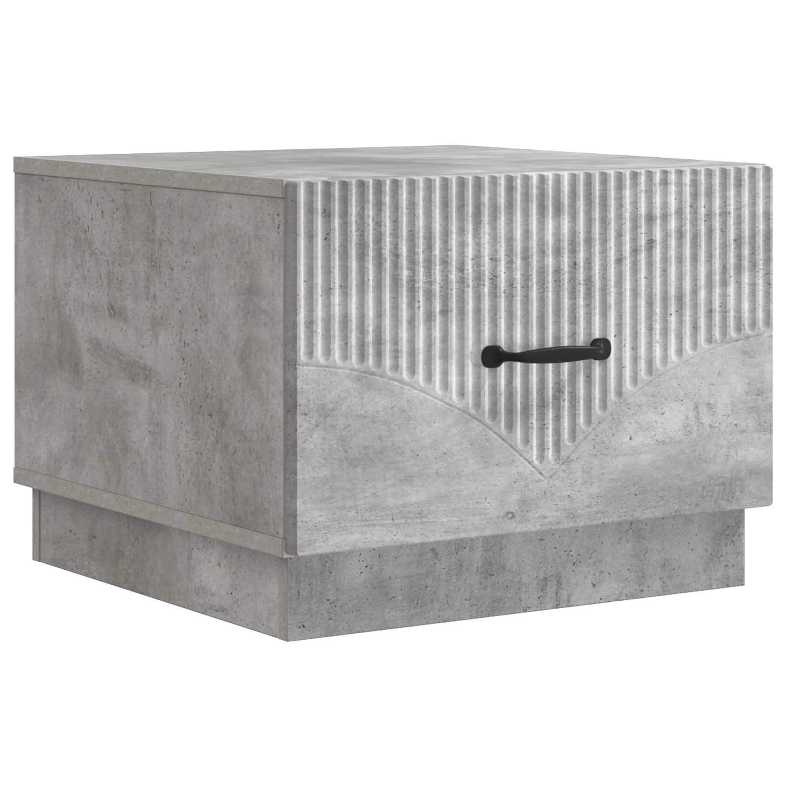 Sofabord med skuffe Betongrå 49 x 50 x 37 cm Konstrueret træ
