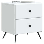 Natskab 2 pcs Hvid 43 x 34,5 x 47,5 cm Konstrueret træ