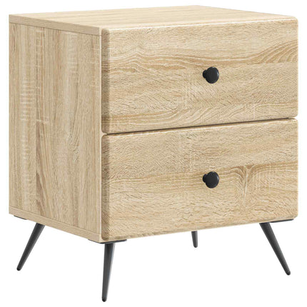 Natskab 2 stk. Sonoma-eg 43 x 34,5 x 47,5 cm Konstrueret træ