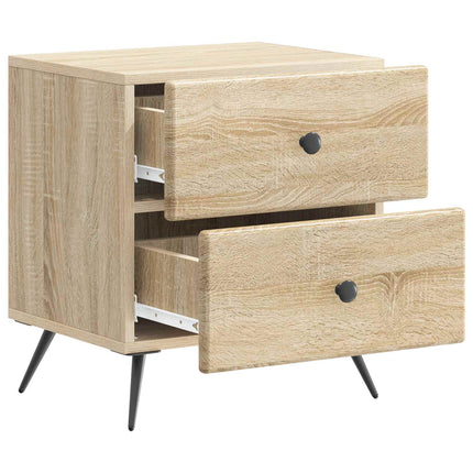 Natskab 2 stk. Sonoma-eg 43 x 34,5 x 47,5 cm Konstrueret træ