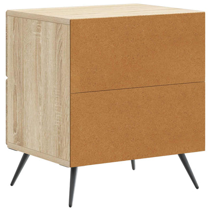 Natskab 2 stk. Sonoma-eg 43 x 34,5 x 47,5 cm Konstrueret træ