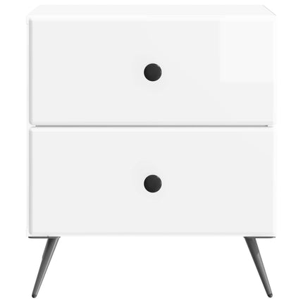Natskab Hvid højglans 43 x 34,5 x 47,5 cm Konstrueret træ