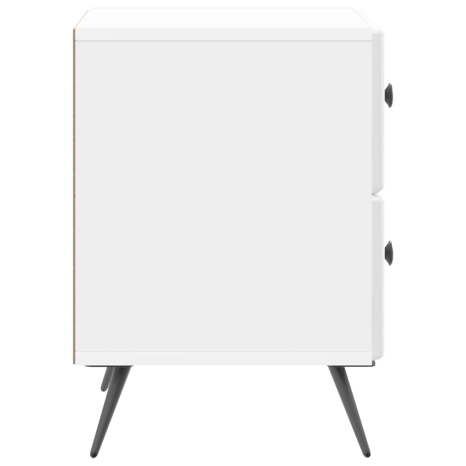 Natskab Hvid højglans 43 x 34,5 x 47,5 cm Konstrueret træ