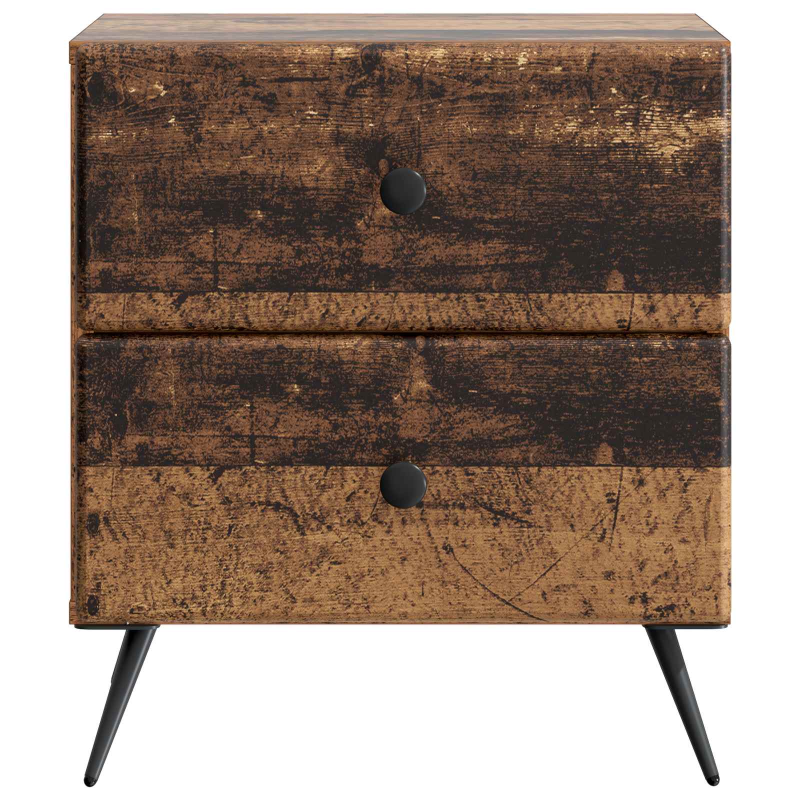 Natskab 2 pcs Gammelt træ 43 x 34,5 x 47,5 cm Konstrueret træ