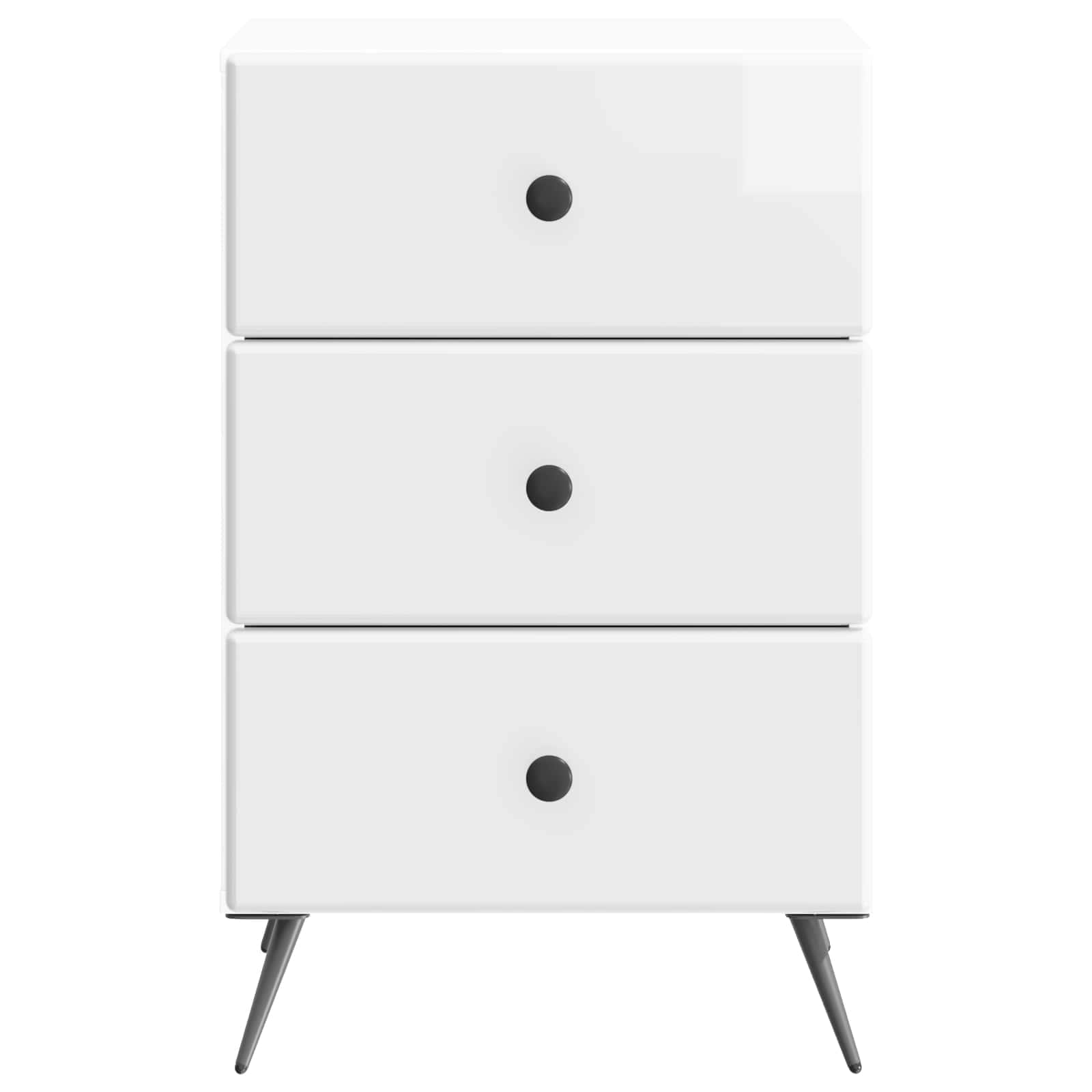 Natskab Hvid højglans 43 x 41 x 66,5 cm Konstrueret træ