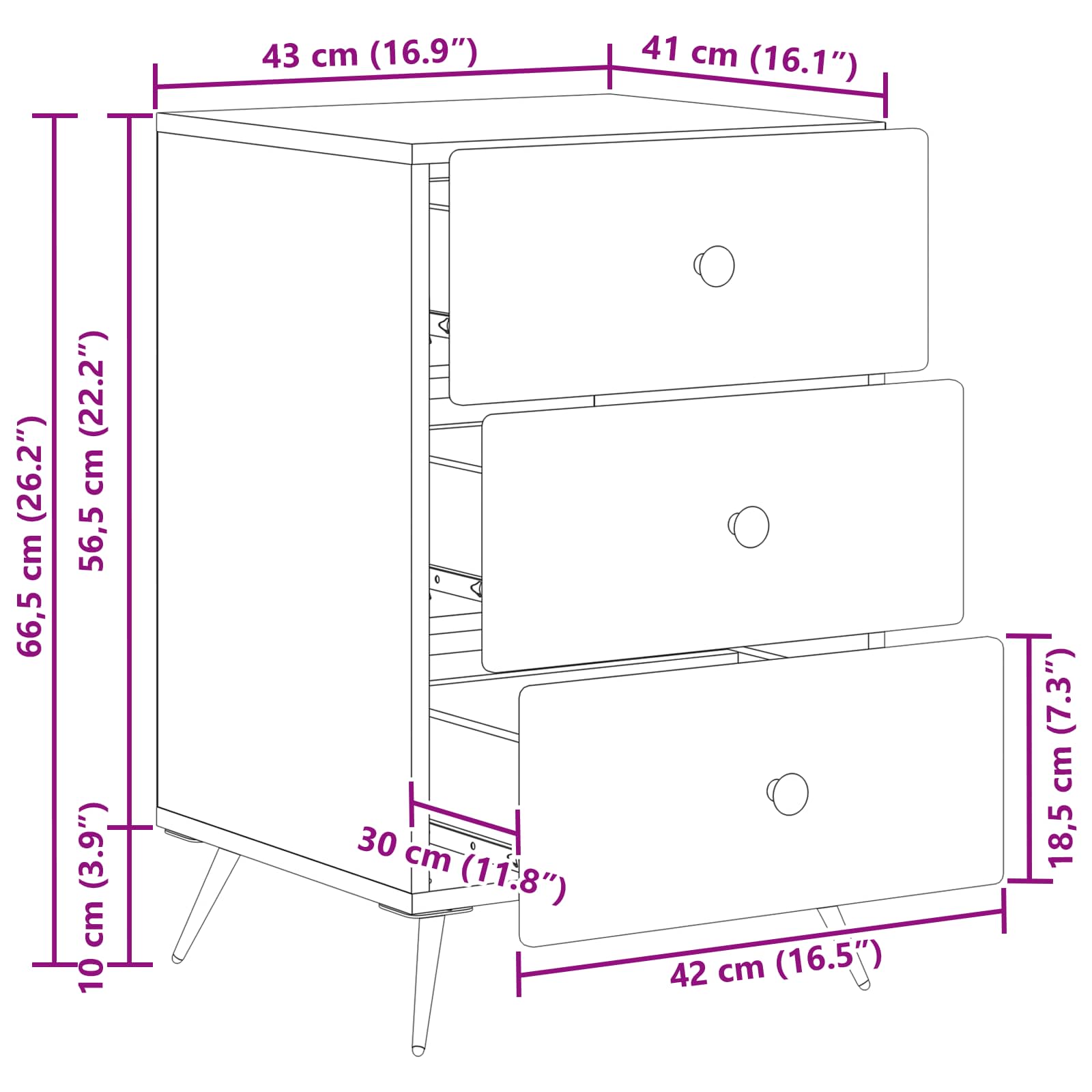 Natskab Gammelt træ 43 x 41 x 66,5 cm Konstrueret træ