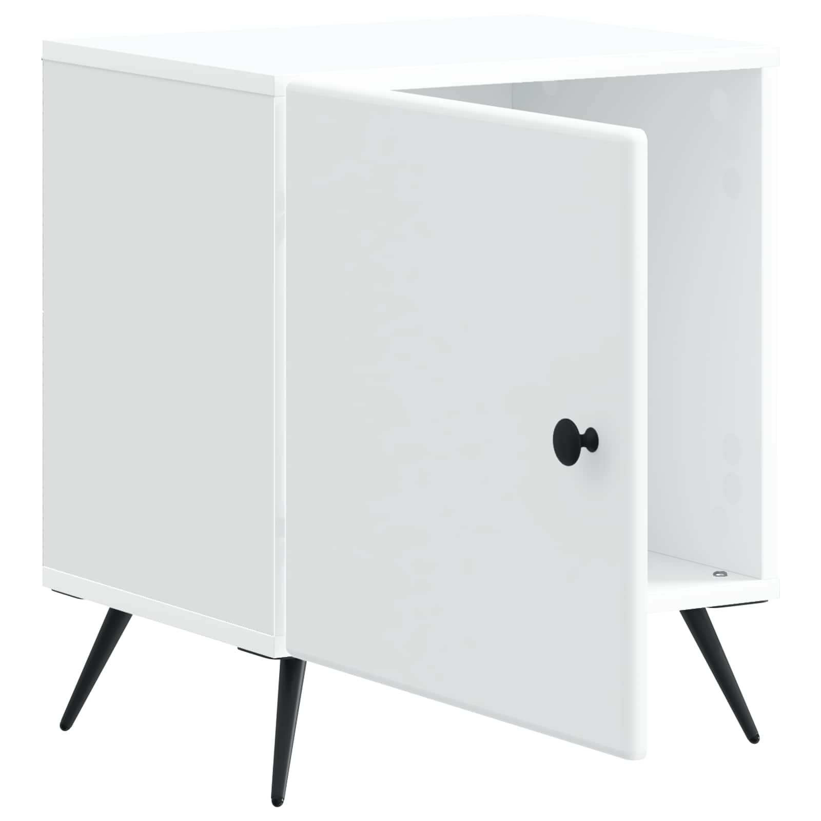 Natskab 2 pcs Hvid 43 x 34,5 x 50 cm Konstrueret træ